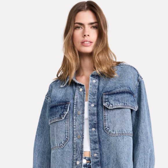 NWT Apiece Apart Pia Oversized Shacket - Shirt-Jacket, Size S - Picture 2 of 8